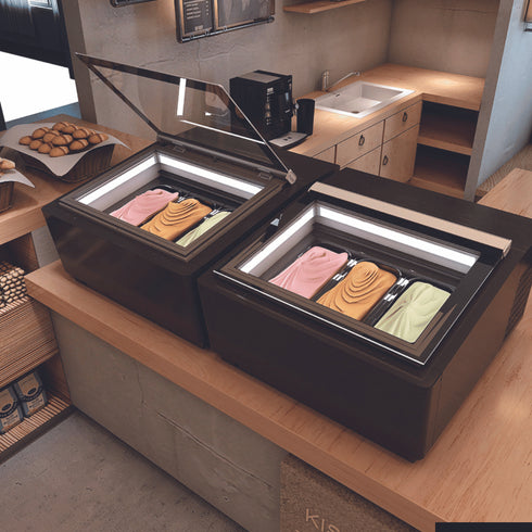 Bonvue Bench Top Gelato / Ice cream Display Showcase- CGD-03B